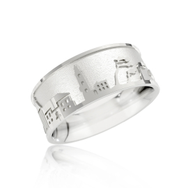 Insel Fischland-Darß Ring Silber-hell