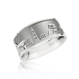 Insel Fischland-Darß Ring Silber-oxydiert