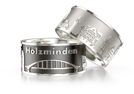 Ring City of Holzminden silver light