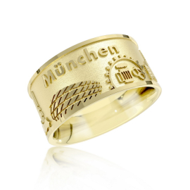 City ring Munich 585 yellow gold