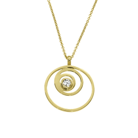 Anhänger 585 Gold Durchmesser 19 mm