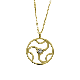 Anhänger 585 Gold Durchmesser 19 mm