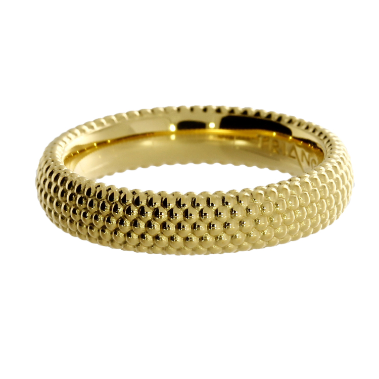 Ring 585 yellow gold dots   Ring size 62