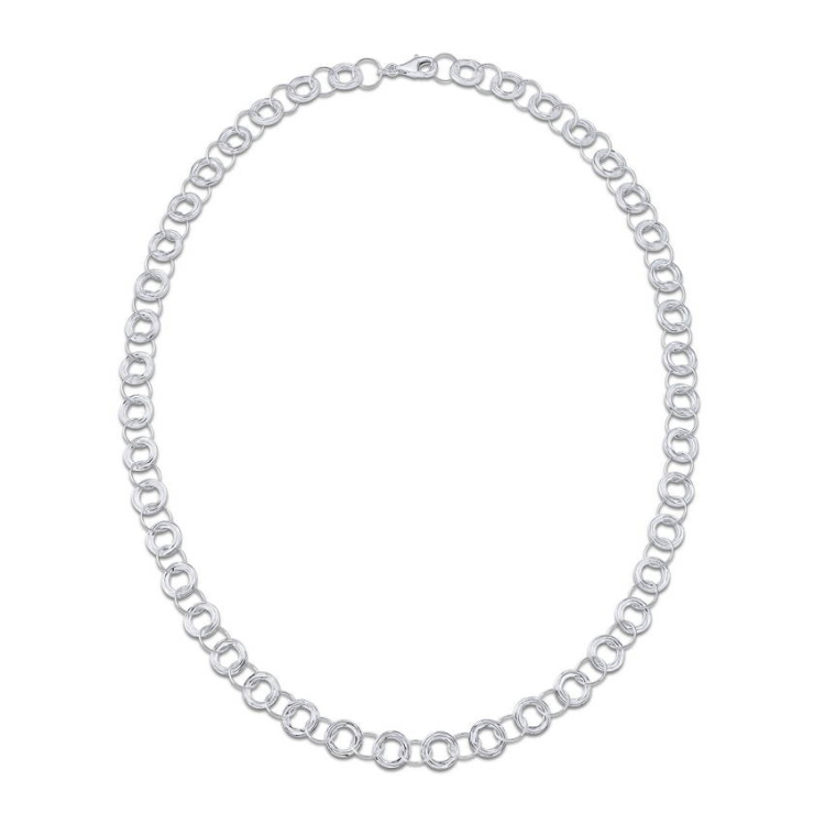 Collier 925 Silber Crease Kreise