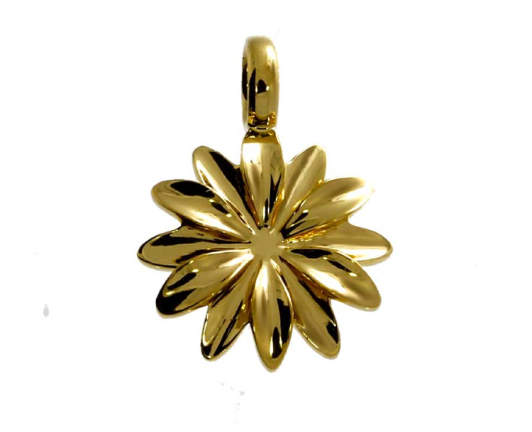 Lenk blossom small 13 mm silver gold plated