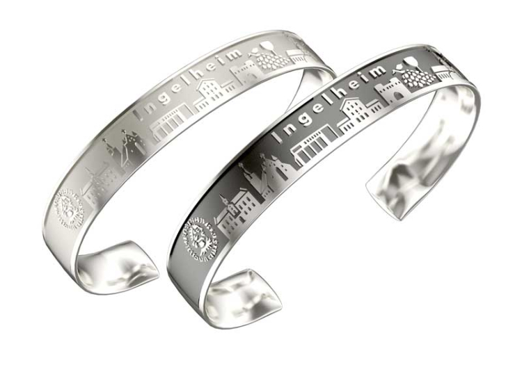 Ingelheim bangle men silver light