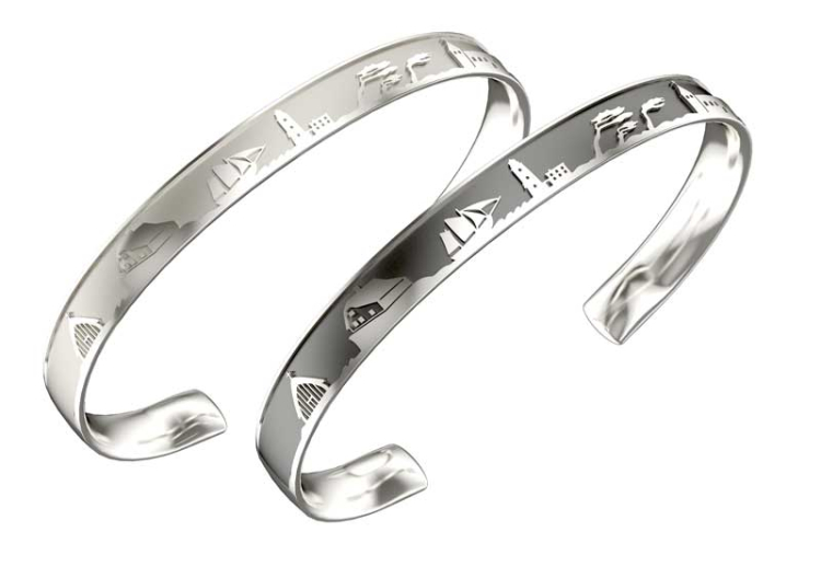 Darß bangle ladies silver light