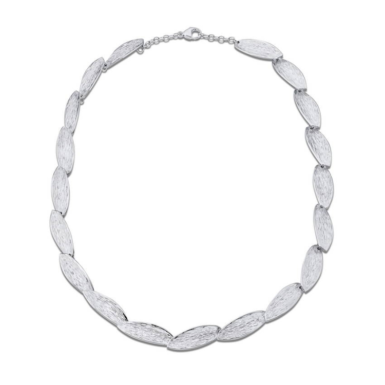 Necklace Crease silver light ripple length 45 cm with extension