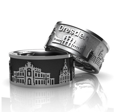 City ring Dresden silver-light Ring size 52