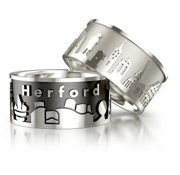 City ring Herford silver-light Ring size 52