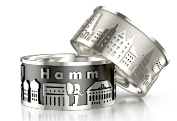 City ring Hamm silver-light Ring size 52