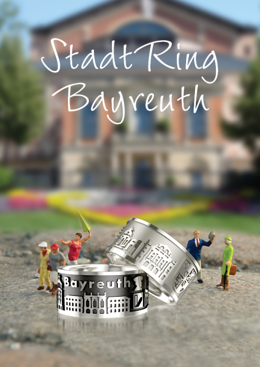 Stadtring Bayreuth Silber-hell Ringweite 52