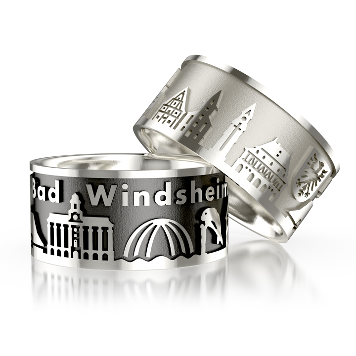 City ring Bad Windsheim silver light Ring size 52