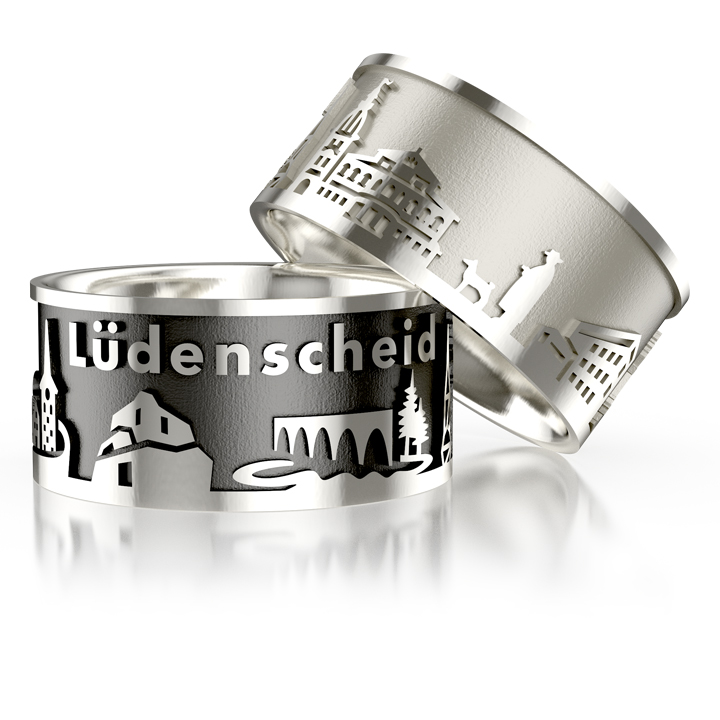 City ring Lüdenscheid silver-light Ring size 52