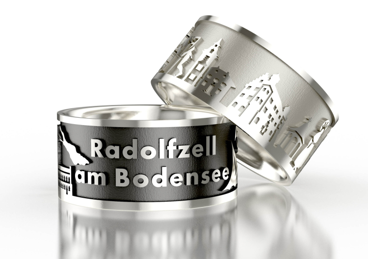 Stadtring Radolfzell silber-hell Ringweite 52