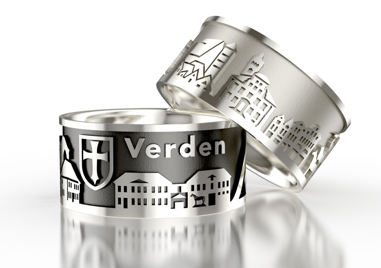 City ring Verden new silver-light   Ring size 56