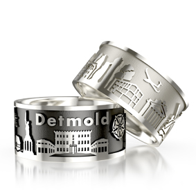 Stadtring Detmold Silber-hell Ringweite 52