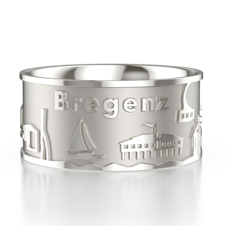 City ring Bregenz silver-light   Ring size 54