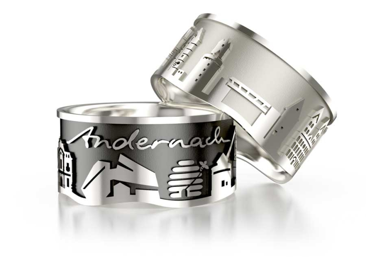 City ring Andernach silver-light   Ring size 54