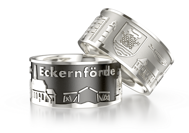 City ring Eckernförde silver-light Ring size 52