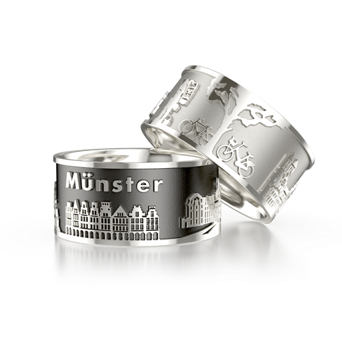 City Ring Münster Version 2019 Silver light Ring size 52