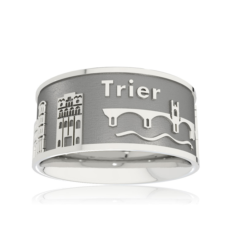 Stadtring Trier Silber oxydiert Ringweite 52