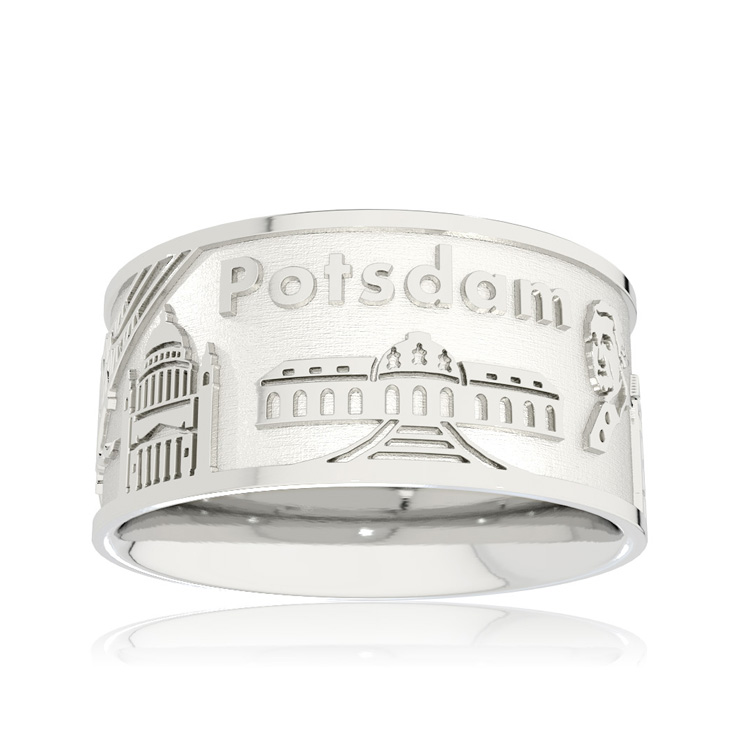 City ring Potsdam silver light Ring size 52