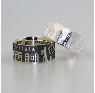 City ring Nettetal silver-light Ring size 54