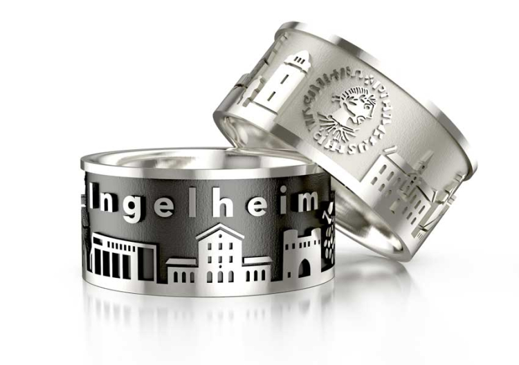 City ring Ingelheim silver light Ring size 54