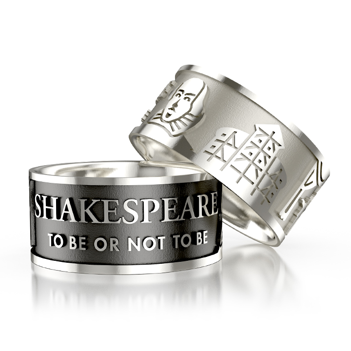 Ring Shakespeare silver light   Ring size 62