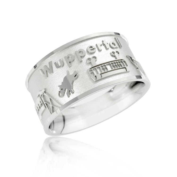 City ring Wuppertal silver light Ring size 54