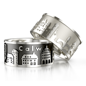 City ring Calw silver light Ring size 56