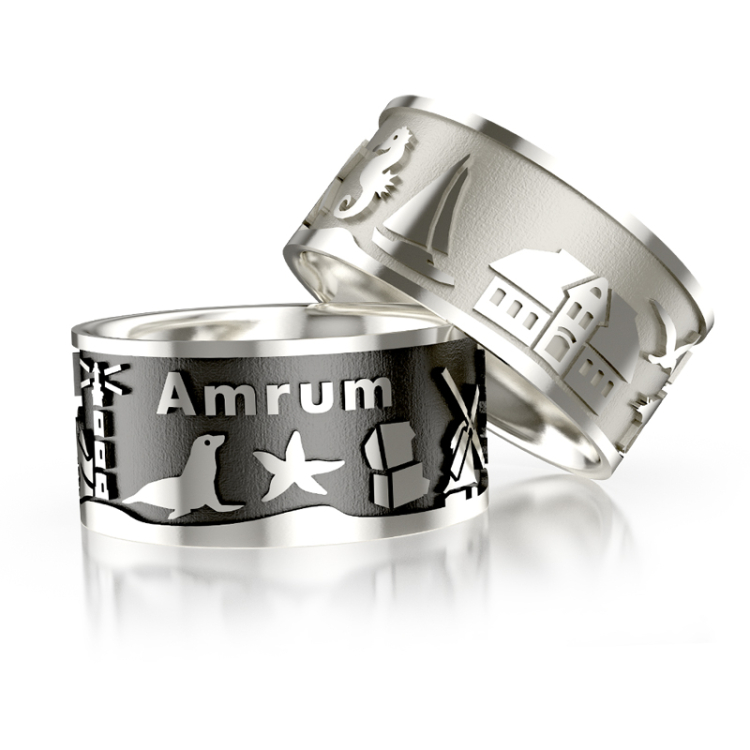 Ring Amrum island silver light  