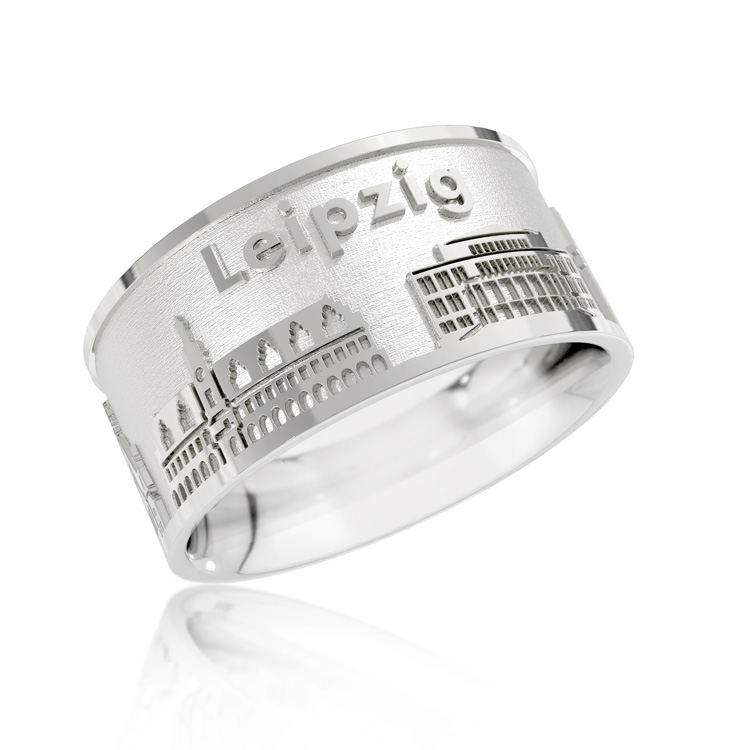 Ring City of Leipzig silver light Ring size 56