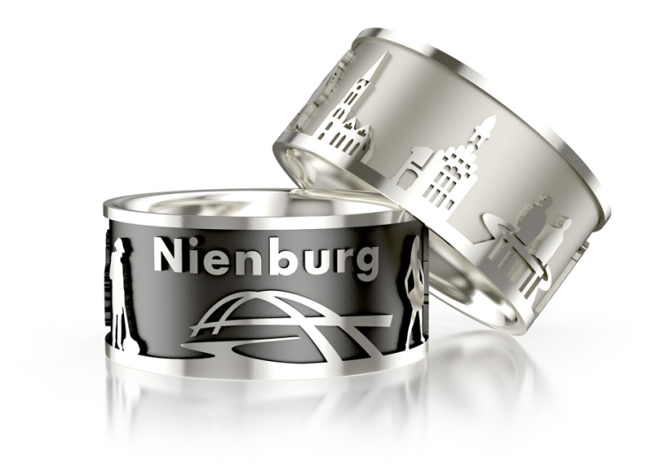 Stadtring Nienburg Silber-hell Ringweite 60