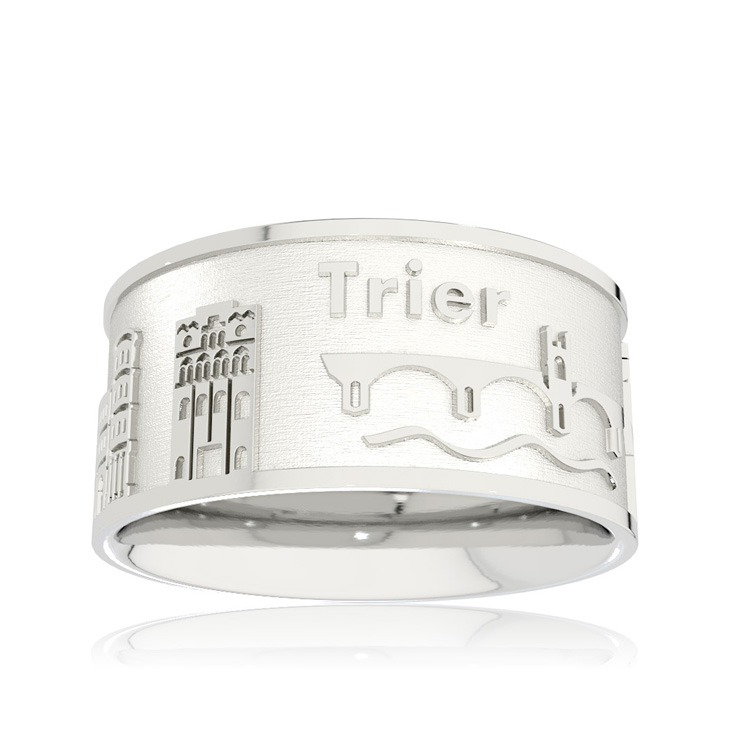 Stadtring Trier Silber hell Ringweite 60