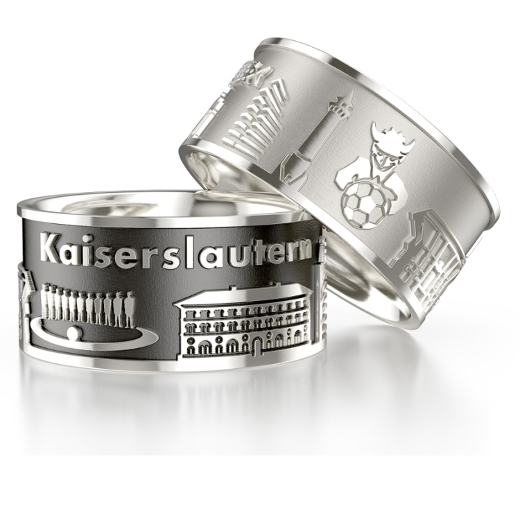 Stadtring Kaiserslautern Silber hell Ringweite 60