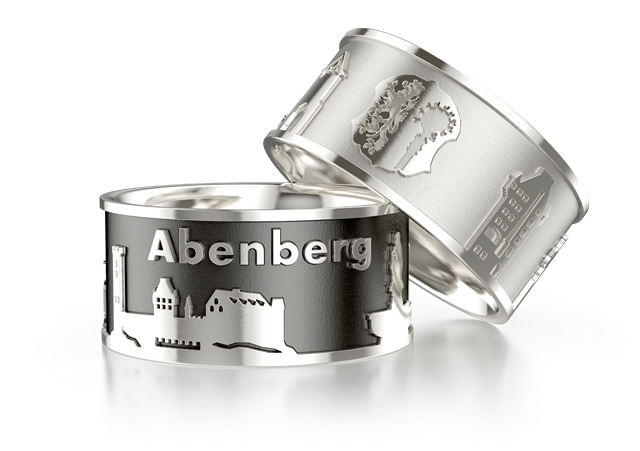 City ring Abenberg silver oxidised  