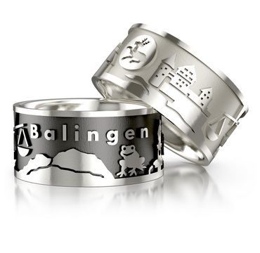 City ring Balingen silver-light Ring size 68
