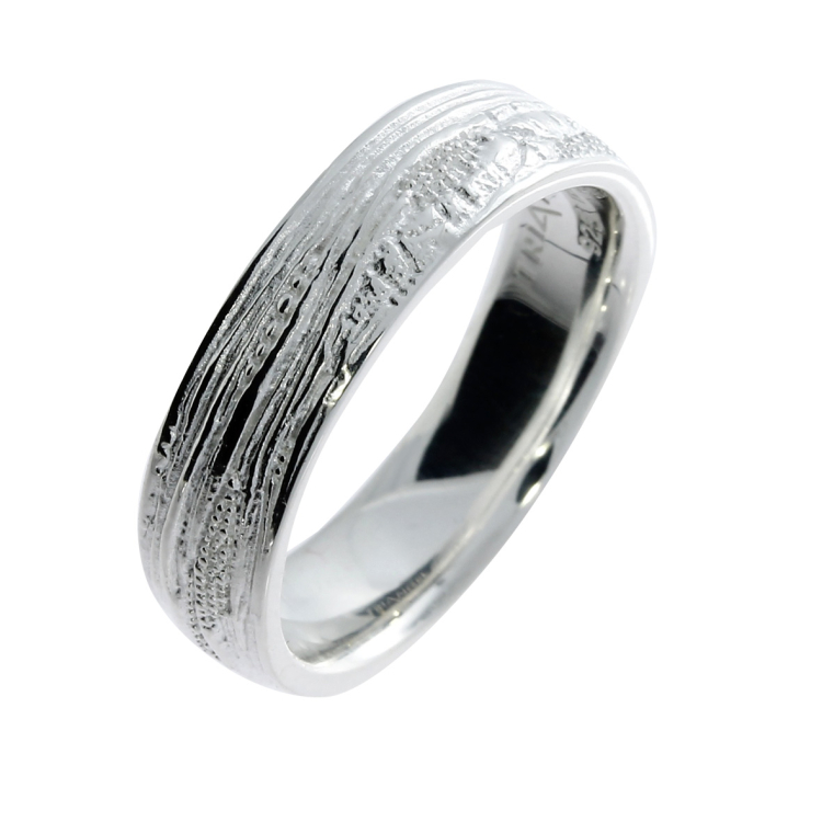 Partner Ring Strandcores Silber hell 6 mm breit Ringweite UNI