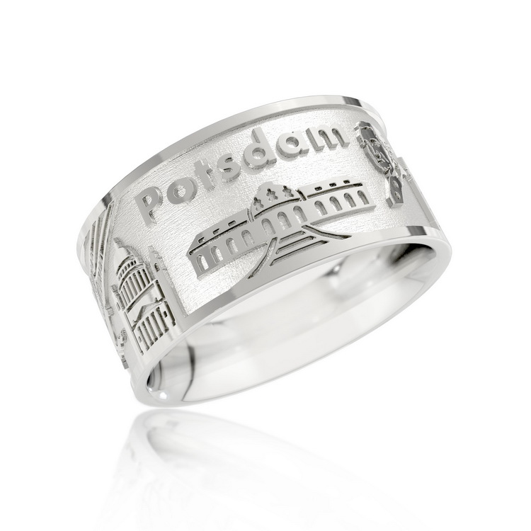 City ring Potsdam silver light Ring size UNI